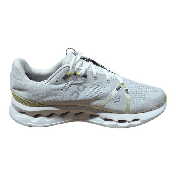 ON RUNNING Cloudsurfer 'White/Sand' Running Shoes Size 10 - Picture 6 of 9